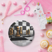 Schach-Spiel-König Pappteller (Party)