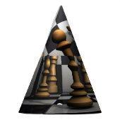 Schach-Spiel-König Partyhütchen (Links)