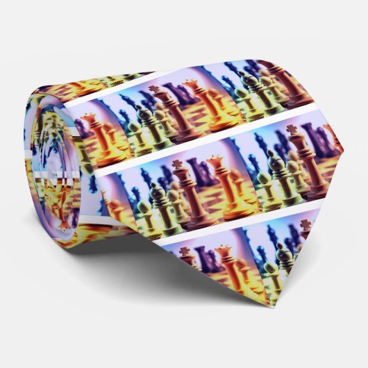 Schach-Spiel-Krawatte Krawatte (Gerollt)