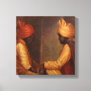 Schach-Spiel Leinwanddruck