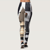 Schach-Spiel-Spiel Leggings (Rückseite)