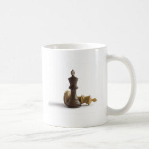 Schach-Spiel vorbei Kaffeetasse