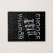 Schach-Spiel wählen Ihre Waffe Puzzle (Horizontal)