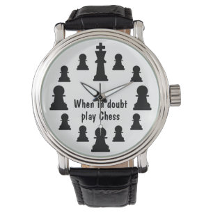 Schach spielen armbanduhr