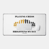 Schach spielen bricht das Schachspiel meines Tages Schreibtischunterlage (Tastatur & Maus)