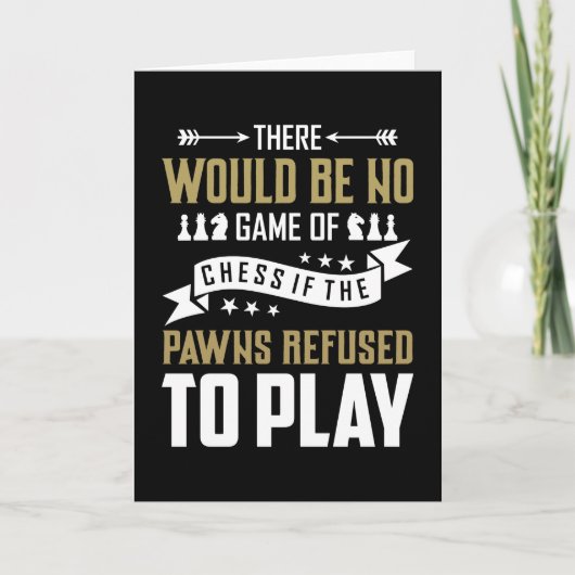 Schach spielen karte (Vorderseite)