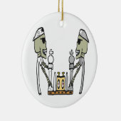 Schach spielen keramik ornament (Rechts)