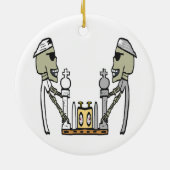 Schach spielen keramik ornament (Hinten)