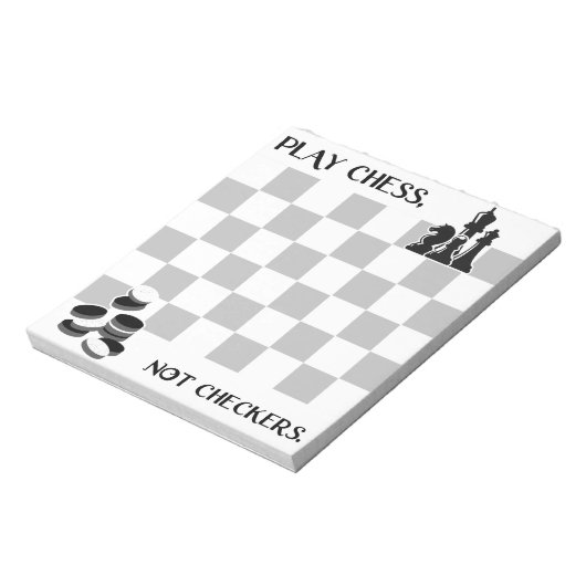 Schach spielen, nicht Schachbretter Notizblock (Rotiert)