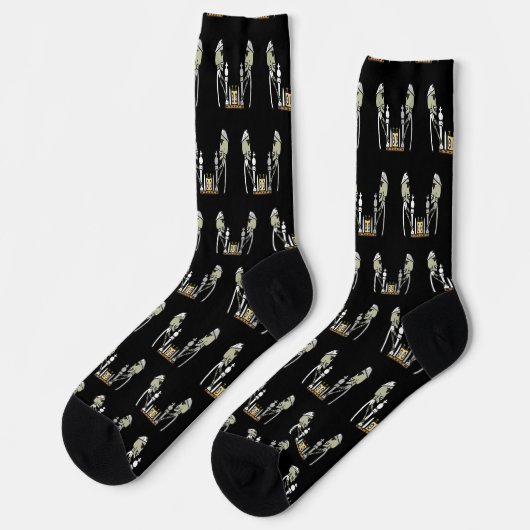 Schach spielen socken (Linkes Detail)