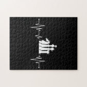 Schach Spieler Geschenk Idee Schach Stücke Herzsch Puzzle (Horizontal)