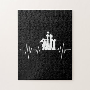 Schach Spieler Geschenk Idee Schach Stücke Herzsch Puzzle