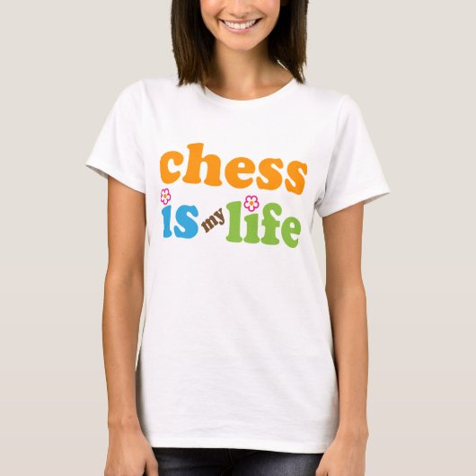 Schach-Spieler-Geschenk-Mädchen T-Shirt (Vorderseite)