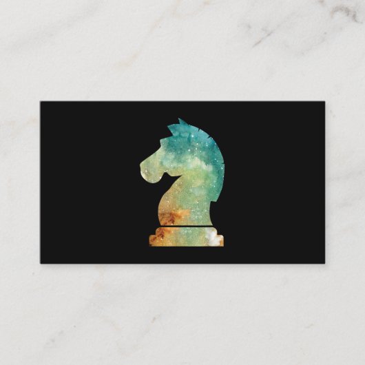 Schach Spieler Pferd Ritter Schach Lover Geschenk Begleitkarte (Vorderseite)