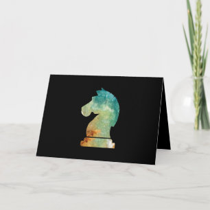 Schach Spieler Pferd Ritter Schach Lover Geschenk Karte