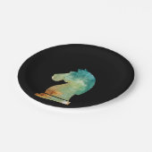 Schach Spieler Pferd Ritter Schach Lover Geschenk Pappteller (Schrägansicht)