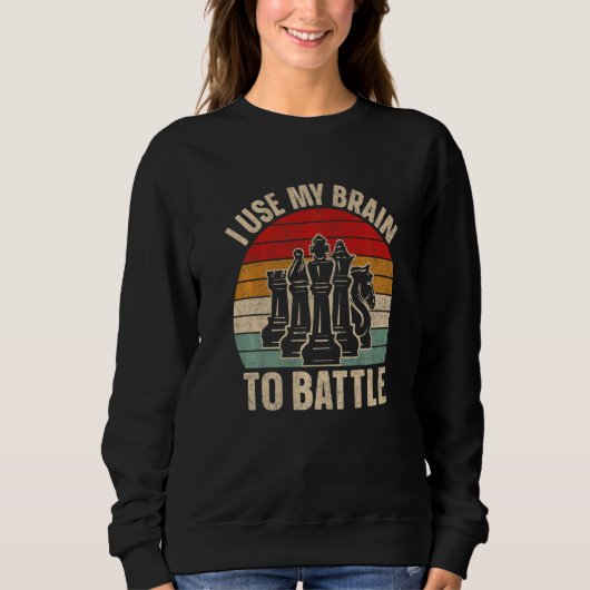 Schach Sprichwort 23 Sweatshirt (Vorderseite)