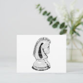 Schach - Springer Postkarte (Stehend Vorderseite)