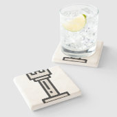 Schach Steinuntersetzer (Seitenansicht)