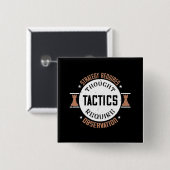 Schach - Strategie erfordert Denken Button (Vorne & Hinten)