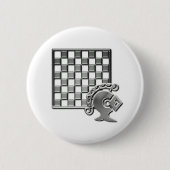 Schach-Strategie-runder Knopf Button (Vorderseite)