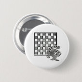 Schach-Strategie-runder Knopf Button (Vorne & Hinten)