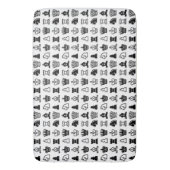 Schach-Stück-Muster Badematte (Vorderseite Vertikal)