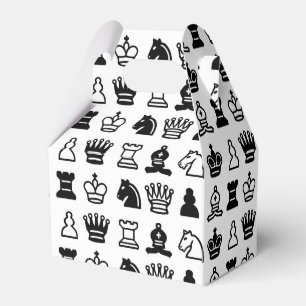 Schach-Stück-Muster Geschenkschachtel