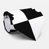 Schach-Stück-Muster - Schwarzweiss Krawatte (Gerollt)