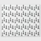Schach-Stück-Packpapierentwurf Geschenkpapier (Flach)