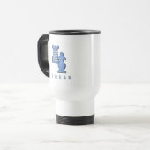 Schach-Stück-Plastikreise-Tasse Reisebecher (Vorderseite Links)