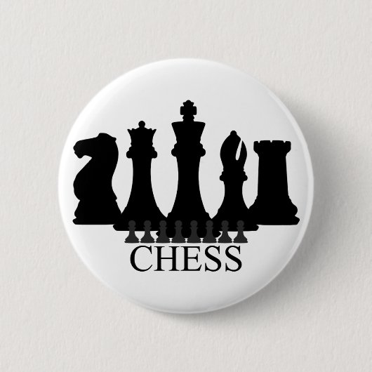 Schach-Stück-Schlüsselkette Button (Vorderseite)