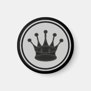 Schach-Stück-Schwarz-Königin Magnet