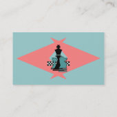Schach-Stück-Spieler-Austausch-SHbumerangzeiger Visitenkarte (Rückseite)
