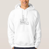 Schach-Stücke Hoodie (Vorderseite)