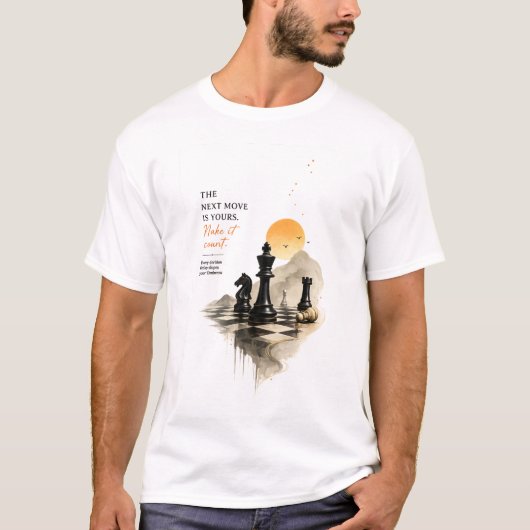 Schach-T-Shirt mit Checkmate Mindset | Der nächste T-Shirt (Vorderseite)
