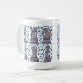 Schach-Tasse Kaffeetasse (Vorderseite Links)