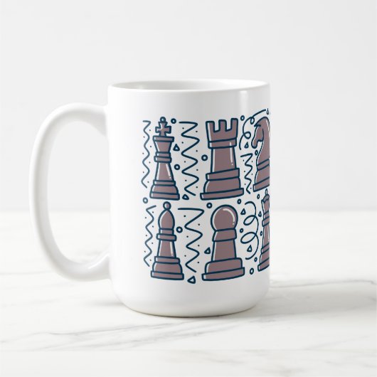 Schach-Tasse Kaffeetasse (Links)