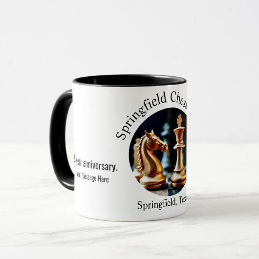 Schach-Tasse Tasse (Vorderseite Links)