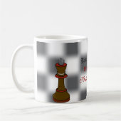 Schach-Team-oder Schach-Verein-personalisierte Kaffeetasse (Links)