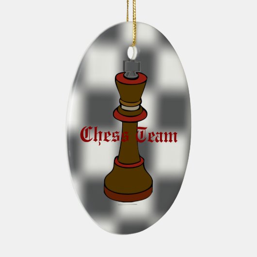 Schach-Team-oder Schach-Verein-Verzierung Keramikornament (Rechts)