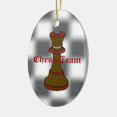 Schach-Team-oder Schach-Verein-Verzierung Keramikornament (Links)