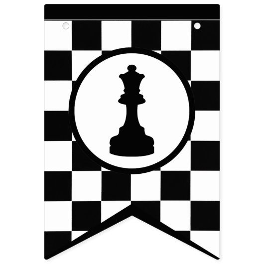 Schach-Thema Begrüßung Banner Flags (Dritte Fahne)