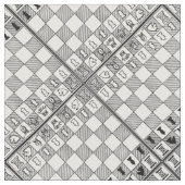 Schach Theme Fabric Stoff (Nahaufnahme)