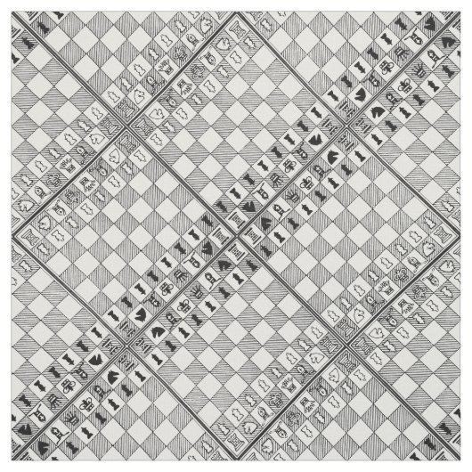 Schach Theme Fabric Stoff (Muster)