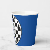 Schach Theme Paper Cups - Elegantes Schachbrettdes Pappbecher (Links)