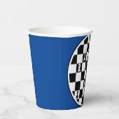 Schach Theme Paper Cups - Elegantes Schachbrettdes Pappbecher (Rechts)