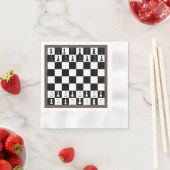 Schach Theme Paper Napkins - Elegantes Schachbrett Serviette (Beispiel)