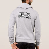 Schach Themed Personalisiert Hoodie (Rückseite)