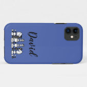 Schach Themed Personalisiert iPhone Case (Rückseite (Horizontal))